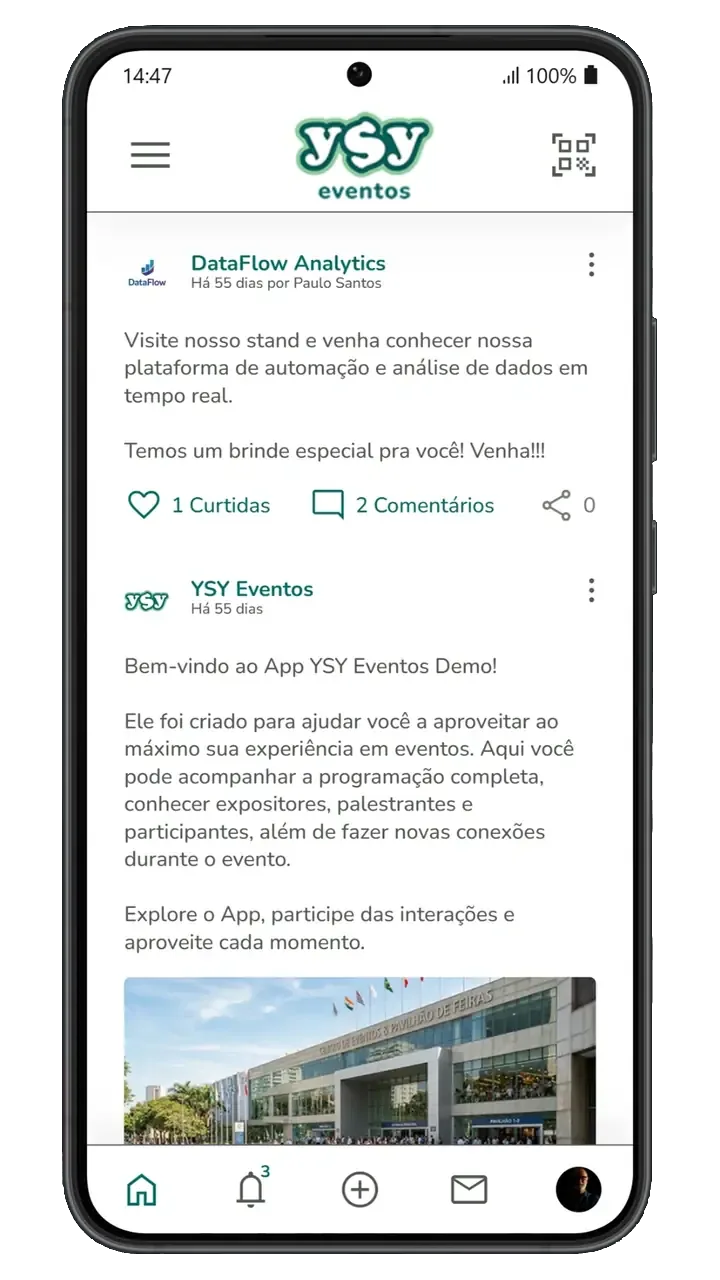 Tela do app YSY Eventos 03